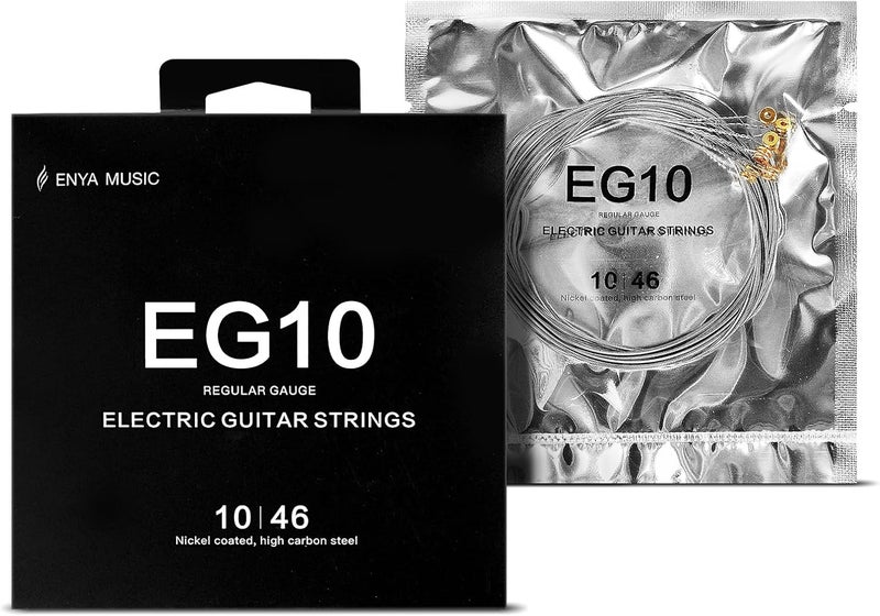 enya Electric Guitar Strings Nickel High-carbon Coated Anti-rust Guitarra Strings, a set of six, EG10 - Image 1